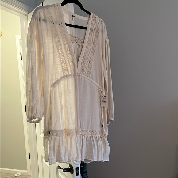 Free people Boho Mini Dress with Lace Details - Picture 5 of 5